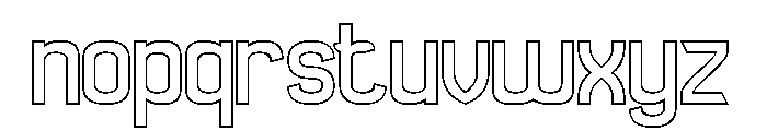 PLAYING MOMENTUM-Hollow Font LOWERCASE