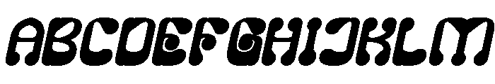 PLEASANT DREAM Bold Italic Font UPPERCASE