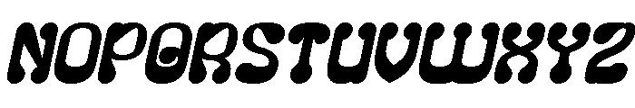 PLEASANT DREAM Bold Italic Font UPPERCASE
