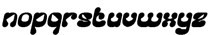 PLEASANT DREAM Bold Italic Font LOWERCASE
