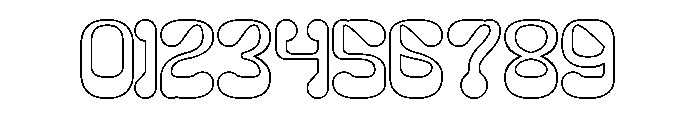 PLEASANT DREAM-Hollow Font OTHER CHARS
