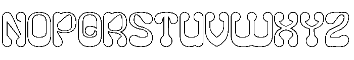 PLEASANT DREAM-Hollow Font UPPERCASE