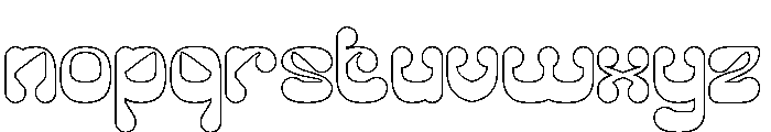 PLEASANT DREAM-Hollow Font LOWERCASE