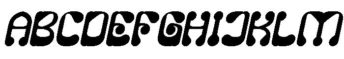 PLEASANT DREAM Italic Font UPPERCASE