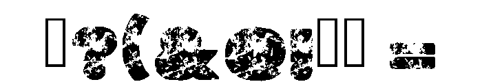 Plague Bold Regular Font OTHER CHARS