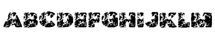 Plague Bold Regular Font UPPERCASE