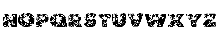 Plague Bold Regular Font UPPERCASE