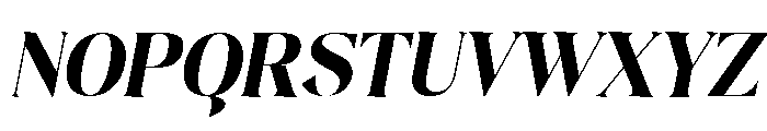 Plakent Black Italic Font UPPERCASE
