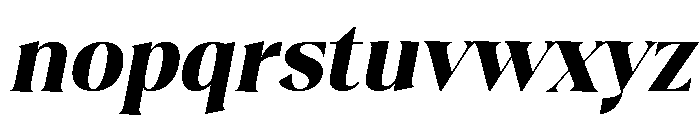 Plakent Black Italic Font LOWERCASE