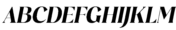 Plakent-BlackItalic Font UPPERCASE