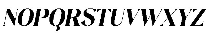 Plakent-BlackItalic Font UPPERCASE