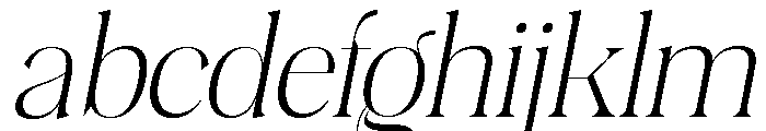Plakent Extra Light Italic FONT