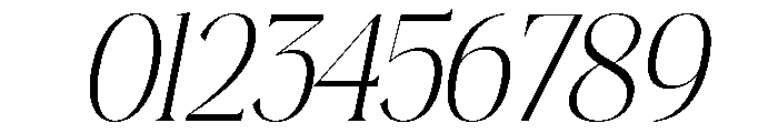 Plakent-ExtraLightItalic Font OTHER CHARS