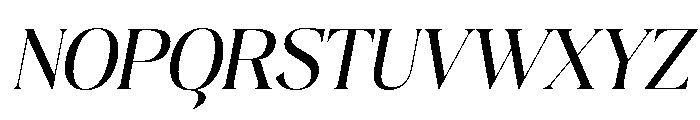Plakent-MediumItalic Font UPPERCASE
