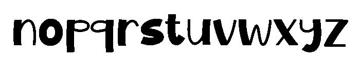 Planet Kids Font LOWERCASE