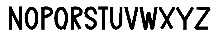 Planing School Font UPPERCASE