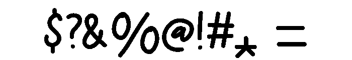 Planktoon Font OTHER CHARS