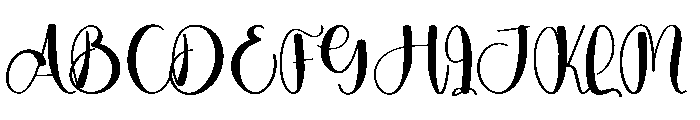 Planner Autography Font UPPERCASE