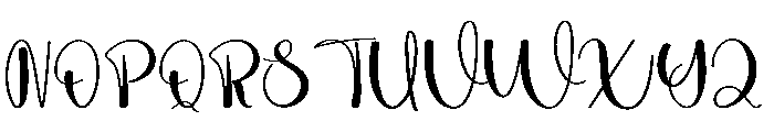 Planner Autography Font UPPERCASE