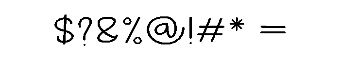 Planner Bookmark Font OTHER CHARS