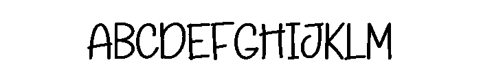 Planner Bookmark Font UPPERCASE