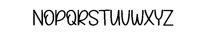 Planner Bookmark Font LOWERCASE