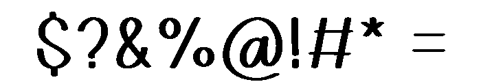 Planner Cowboy Font OTHER CHARS