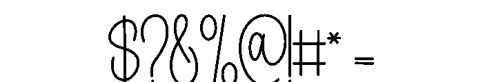 Planner Flight Font OTHER CHARS