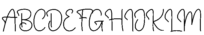 Planner Flight Font UPPERCASE