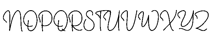 Planner Flight Font UPPERCASE
