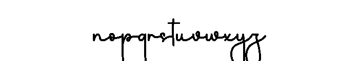 Planner Flight Font LOWERCASE