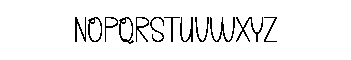 Planner Handmade Font LOWERCASE