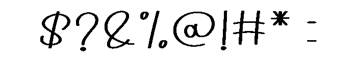 Planner Quality Font OTHER CHARS