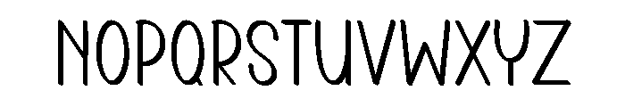 Planner Quality Font LOWERCASE