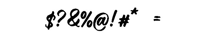 Planner1 Font OTHER CHARS