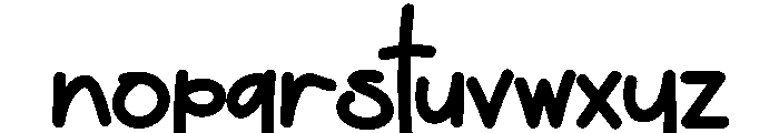 Plants Winter Font LOWERCASE