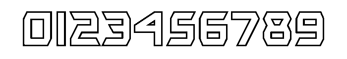 Plasmawave Outline Font OTHER CHARS