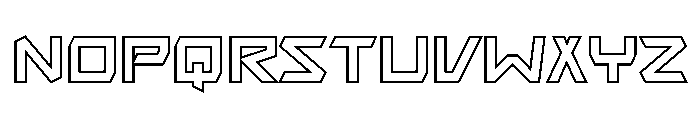 Plasmawave Outline Font LOWERCASE