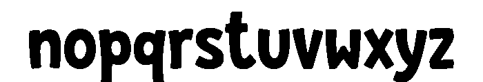 PlayPop Comic Font LOWERCASE