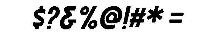 Playa Slab Italic Font OTHER CHARS