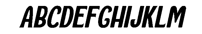Playa Slab Italic Font UPPERCASE