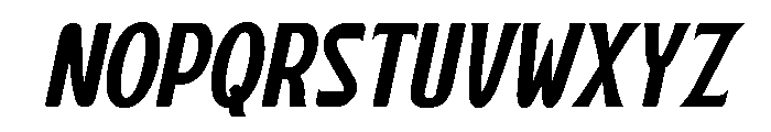 Playa Slab Italic Font UPPERCASE