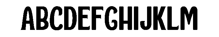Playa Slab Font UPPERCASE