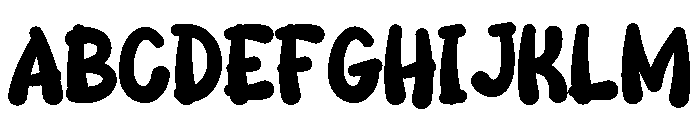 Playful Blob Display Font UPPERCASE