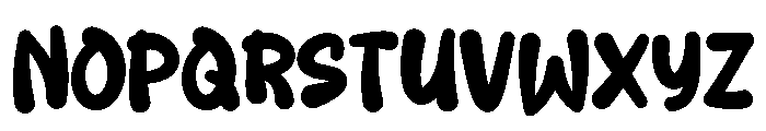 Playful Blob Display Font UPPERCASE