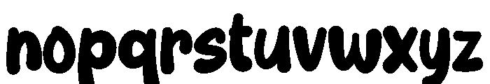 Playful Blob Display Font LOWERCASE