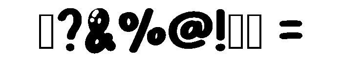 Playful Bubble Regular Font OTHER CHARS