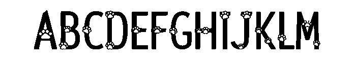 Playful Cat Font UPPERCASE