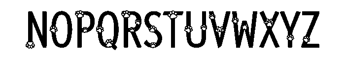Playful Cat Font UPPERCASE