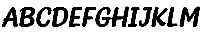 Playful Cherish Slant Regular Font UPPERCASE